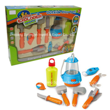 Boutique Playhouse Plastic Toy-Camping Set con cuchillo multifunción